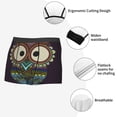 thumbnail image 6 of Fotbe Boho Owl Men’s Total Support Pouch Boxer Briefs, X-Temp Cooling, Moisture-Wicking Underwear, Regular, Long-leg and Trunk-Small, 6 of 9