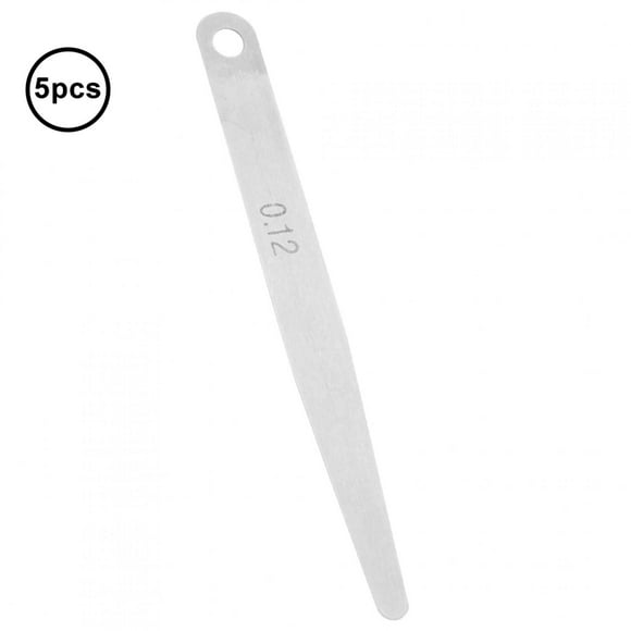Metric Filler 0.11 Feeler Gauge 0.12 Feeler Gauge Measurement Tool 5pcs 0.12mm Thickness Feeler Gauge Metric Filler Thickness Gage Measurement Tool 0.12mm