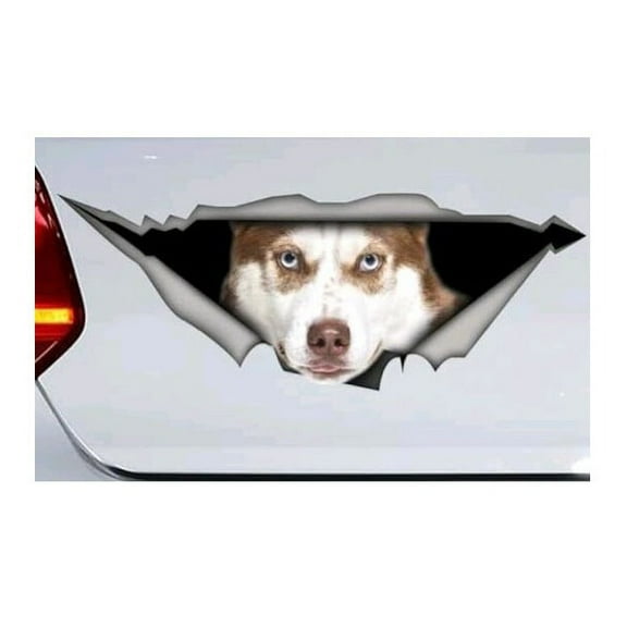 3 Pieces Black Cocker Spaniel Automotive Decorative Paste Torn Metal Stickers Waterproof Pet Dog Fun Decals White Whippet