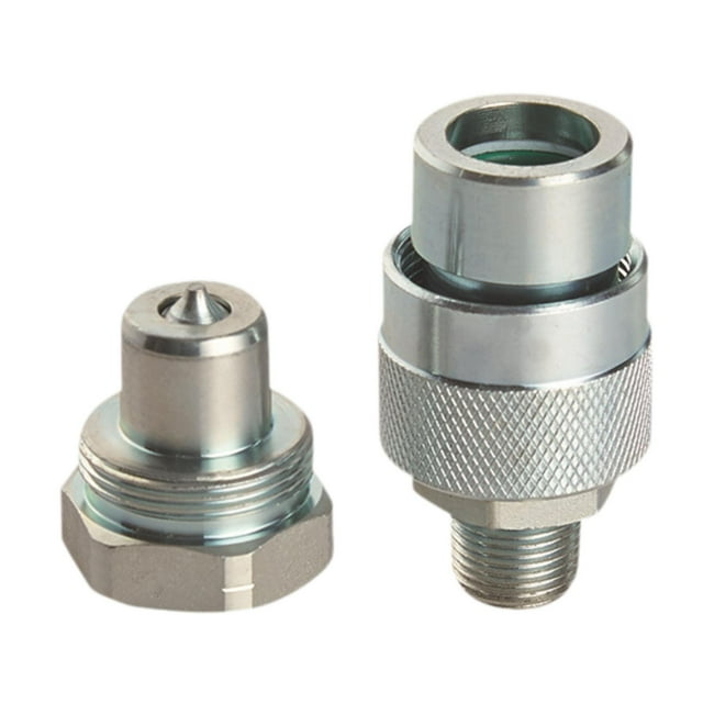 DYNWAVECA Ensemble de Raccords Rapides Hydrauliques Pièces de Rechange Accessoires Installation Facile Connexion Rapide Déconnexion Raccord Hydraulique Tête Pointue 0.38 Po