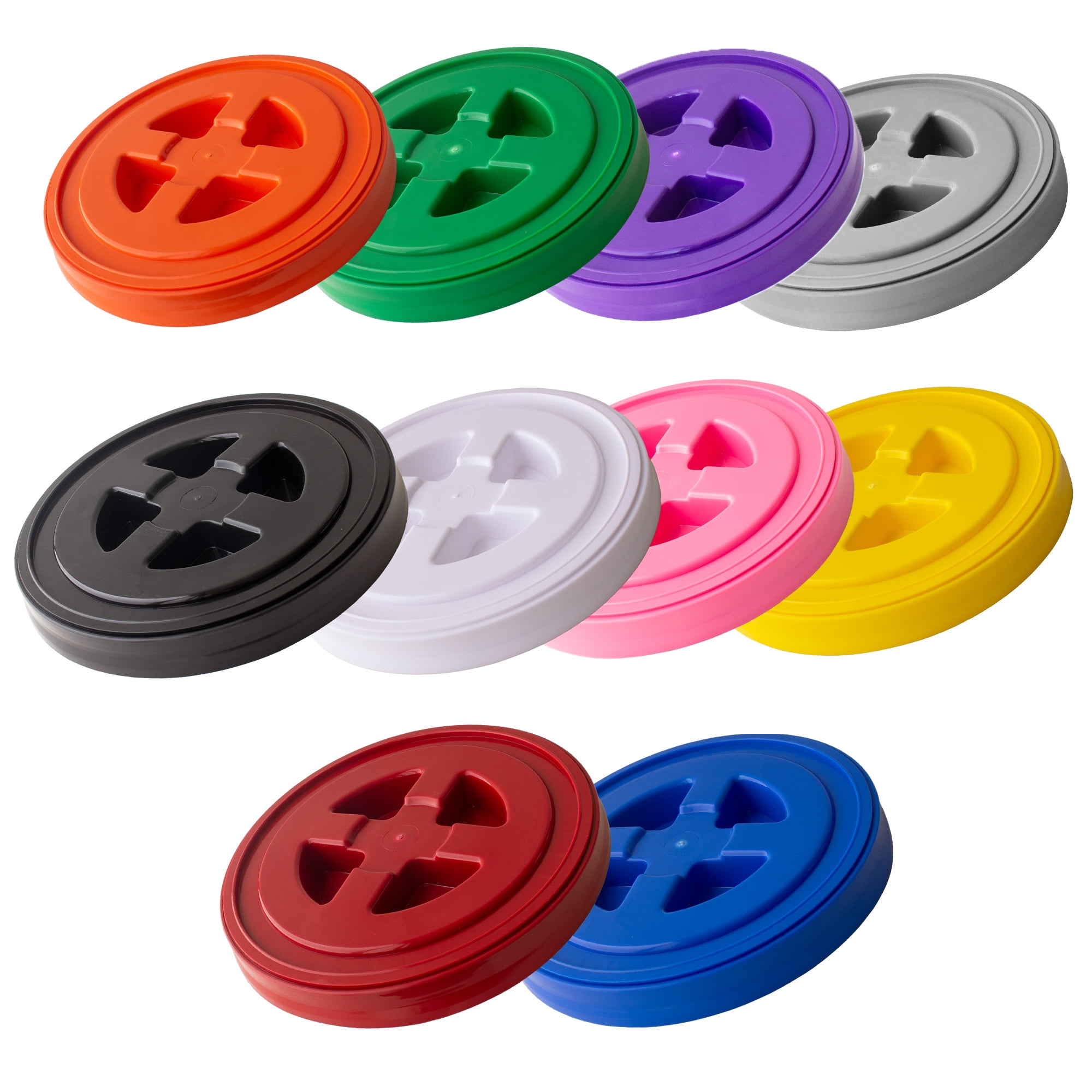 Smart Seal Replacement Lid 10 Pk, Multi Color Easy Screw On
