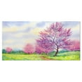 thumbnail image 2 of Purple Spring Landscape - Floral Art Canvas Print, 2 of 3