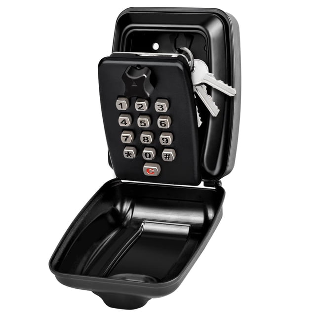 Caja de llaves de pared Caja de llaves grande impermeable y segura Caja de llaves para exteriores con código 12 Caja de llaves resistente a la intemperie a prueba de óxido