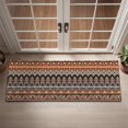thumbnail image 2 of Bohemian Retro Floral Non-Slip Entryway Door Mat,Boho Indoor Decor Durable Low Plush Door Mat,Washable Welcome Rug for Patio Hallway Home Decor 16x47 Inches, 2 of 7