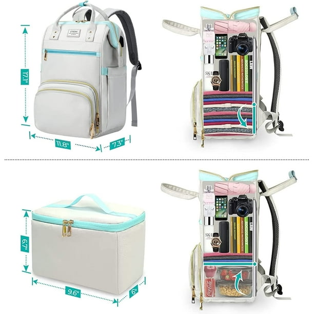ETRONIK Lunch Backpack, 15.6 Inch Laptop Backpack with USB 