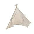 thumbnail image 3 of Casa de juegos tipi para niños Cabaña creativa Tienda de juegos tipi india Tienda de juegos para niños Blanco, 3 of 9