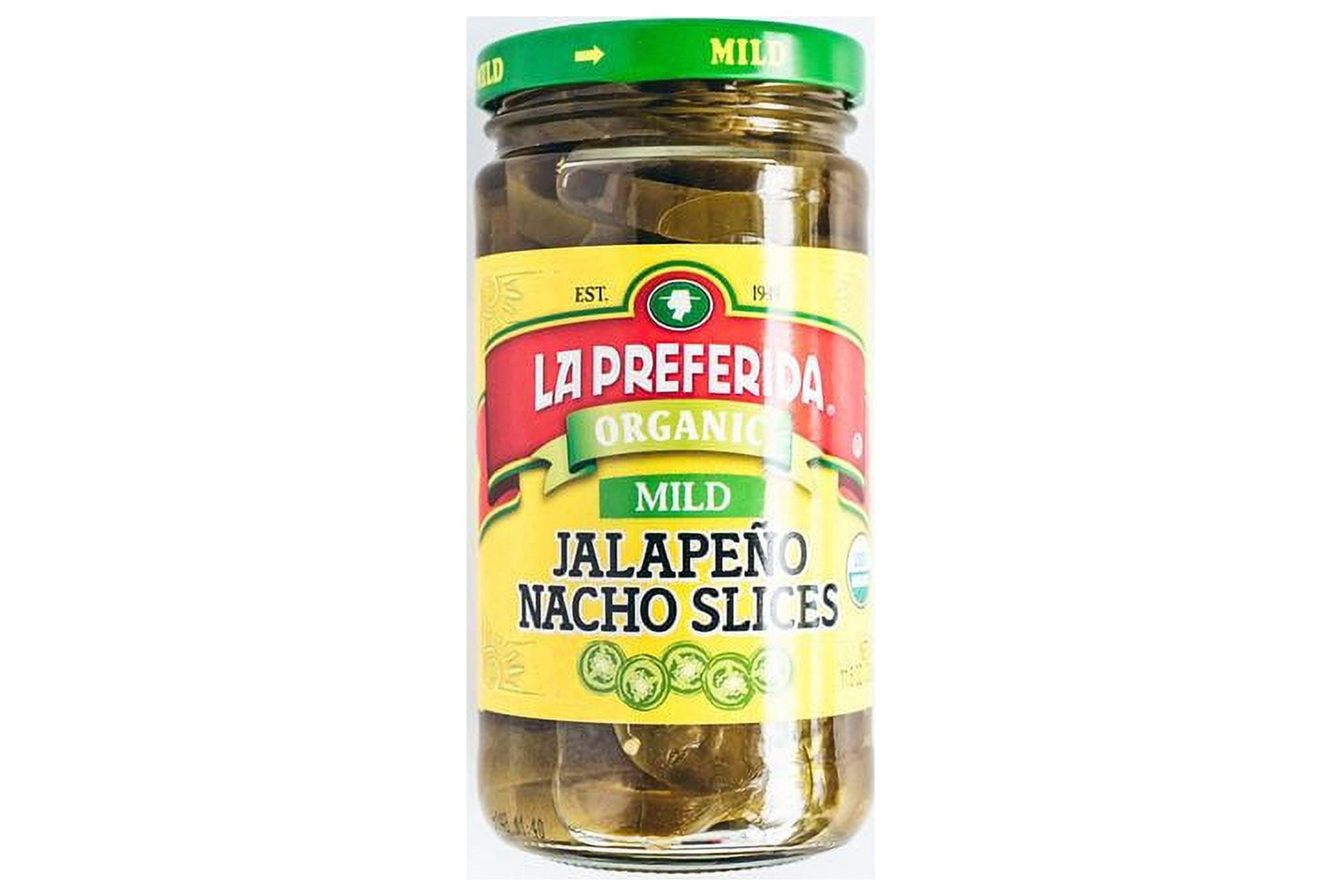 La Preferida Organic Jalapeno Nacho Slices, Mild , 11.5 OZ, 6-Pack