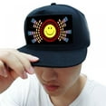 thumbnail image 3 of Luminous Anti-UV Hat Voice Control Hip Hop LED Baseball Sport Cap for Bar Sport Night Running Daily Life Concert Music Lover, 3 of 5