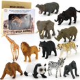 thumbnail image 1 of 12pcs/set Animals Toys For Kids Simulation Animal World Zoo Model Figure Action Set Cartoon Simulation Animal, 1 of 3