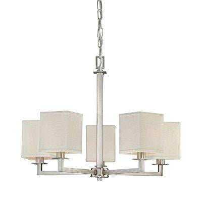 Hampton Bay 5 Light Brushed Nickel Chandelier Lighting Compare Hampton Bay Menlo Park 5 Light Brushed Nickel Chandelier