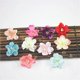 thumbnail image 4 of 10 piezas cabezas de flores artificiales tela hecha a mano cabezas de flores falsas Multico, 4 of 5
