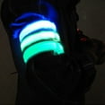 thumbnail image 4 of 2pcs Night Running Arm Line LED Outdoor Sports USB Rechargeable Wristband Safety Leg Warning Wristband Blue,2 * LED Flashing Arm Strap,Blue, 4 of 6
