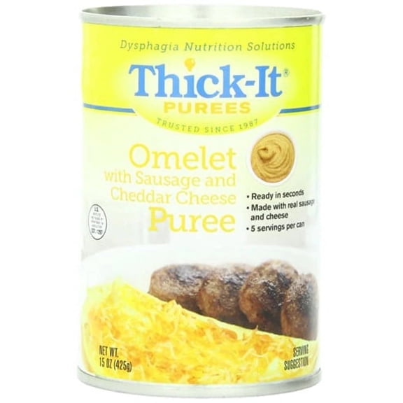 Thick-It Omelet with Sausage and Cheddar Cheese Puree 15 oz.- Pack of 6