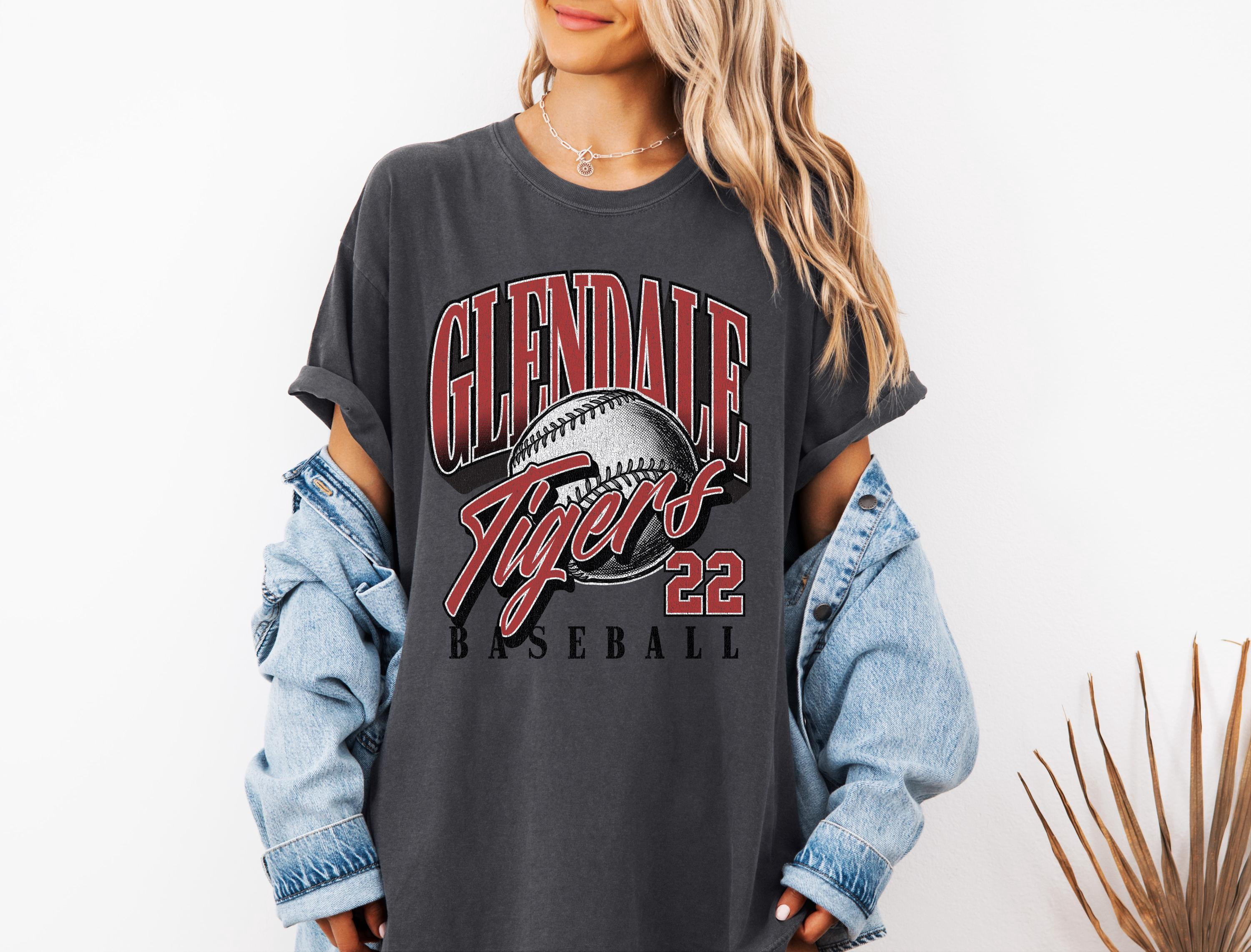 Teeso Vintage 90's Baseball Shirt, Baseball Tee, Retro Softball Apparel, Game Day, Sand XL