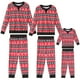 thumbnail image 1 of Conjunto de pijamas a juego para la familia navideña INSPIRE CHIC de mujeres, de manga larga, con renos y nieve, ropa de dormir y lounge, XL rojo, 1 of 6