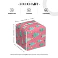 thumbnail image 4 of Balery Pastel Christmas Trees on Pink Porta Pañuelos de Cuero con Estampado – Funda Moderna Cuadrada para Caja de Pañuelos, Dispensador 5x5x5'', 4 of 7