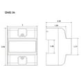 thumbnail image 7 of 3 Phase 4 Wire Energy Meter 220/380V 5-80A Energy Consumption KWh Meter DIN Rail Installation Digital Electric Power Meter With LCD Backlight Display, 7 of 7