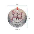 thumbnail image 5 of Our First Christmas Ornament, Mr and Mrs 2025 Ornament, Snowman Ornament, Couple Ornament, Holiday Gift, Newlyweds Gift, Christmas Tree, Holiday Keepsake, Xmas Tree Hanging Decorat, 5 of 5