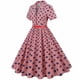 thumbnail image 4 of Moda mujer verano Retro Casual Pullover estampado Sexy manga corta vestido largo Fridja  bnh3589, 4 of 7