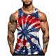 thumbnail image 1 of Mens Independencia Día de la Impresión Cuello Redondo Regular Casual Deportes Tanque Blusas, 1 of 5
