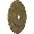 thumbnail image 3 of 32 1/4"OD x 3 5/8"ID x 1 1/8"P Angel Ceiling Medallion (Fits Canopies up to 15 3/4"), Hand-Painted Mississippi Mud Crackle, 3 of 7