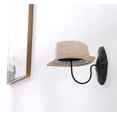 thumbnail image 4 of Decorative Black Metal Vintage Style Wall Mounted Entryway Hat Cap Rack Wig Rack Hanger Display, 4 of 4