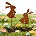 thumbnail image 4 of Garden Flower Pot Outdoor Courtyard Inserts Wrought Iron Silhouettes Decorative Easter Gifts for Kids, 4 of 6