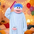 thumbnail image 4 of ZHANGDER Big Mouth Monster Onesie with Comb, Silly Funny Soft Plush Loungewear, 2-10 Years, 4 of 6