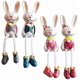 thumbnail image 1 of 4 Pcs Easter Bunny Figurine Rabbit Statues Animal Ornaments Table Centerpieces Fairy Garden Miniatur, 1 of 5