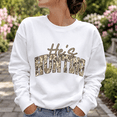 thumbnail image 5 of He’s Hunting Camo Graphic Crewneck Sweatshirt for Hunting Wives, 5 of 9