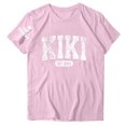 thumbnail image 1 of Blouses pour Femmes, Mode Féminine Hauts Imprimés Manches Courtes Blouse Amusante Col Rond T-Shirt Hauts, 1 of 3