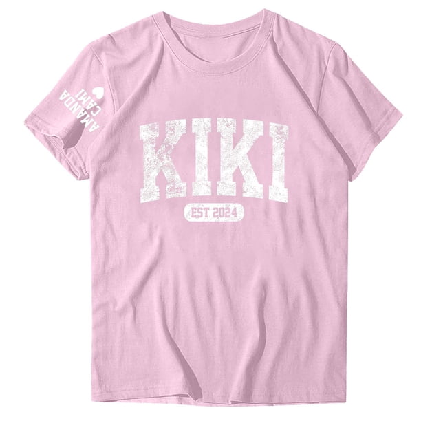Blusas de Manga Corta para las Mujeres Divertida Impresión Cuello Redondo Camiseta Vintage, Blusas de Primavera para las Mujeres