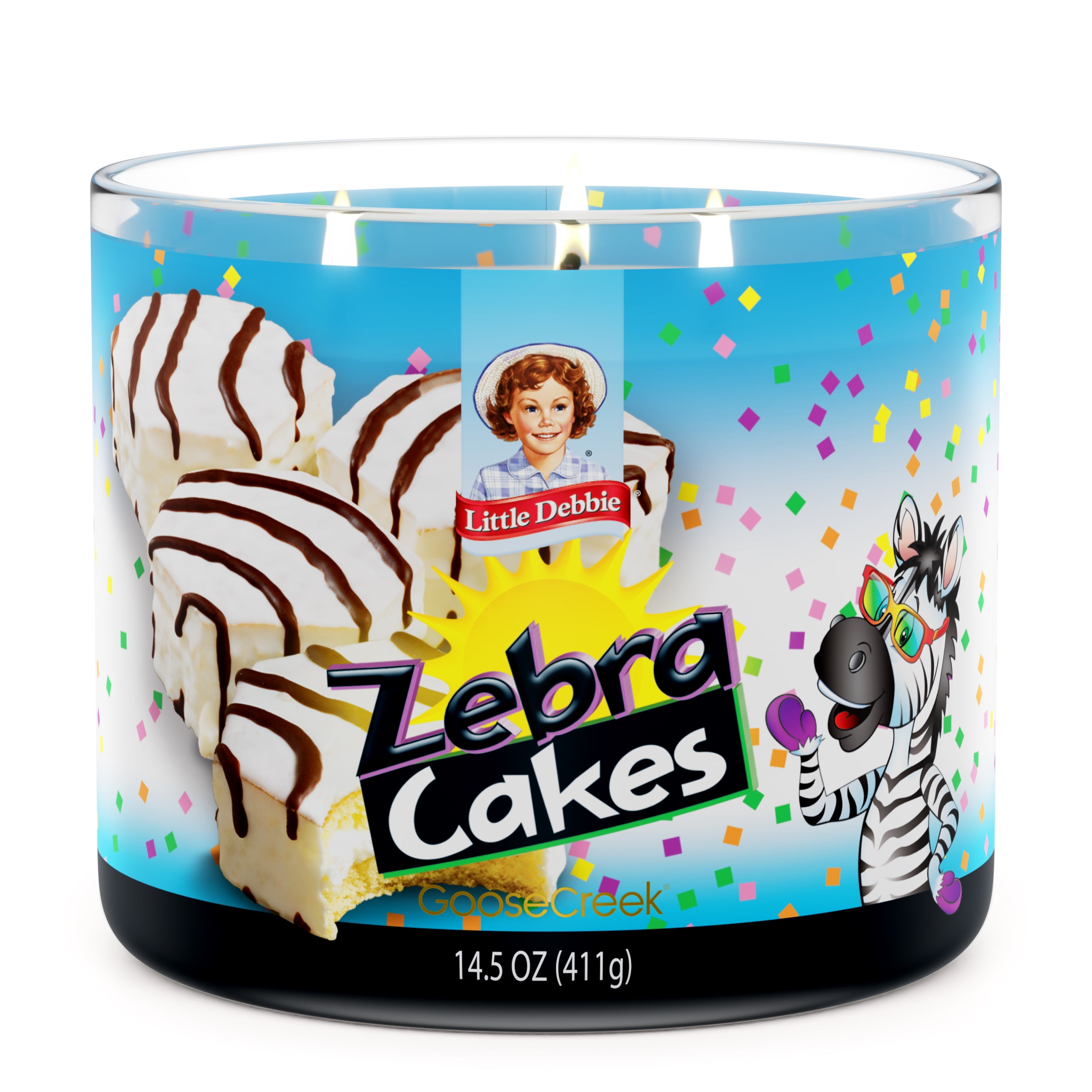 (2 pack) Goose Creek 3-Wick Little Debbie Zebra Cakes Scented Jar Candle, 14.5oz.