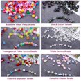thumbnail image 4 of Cuentas de pony para hacer joyas, kit de fabricación de cuentas de pulsera artesanal con cuentas acrílicas de pony, cuentas de letras y 10 rollos, 4 of 5