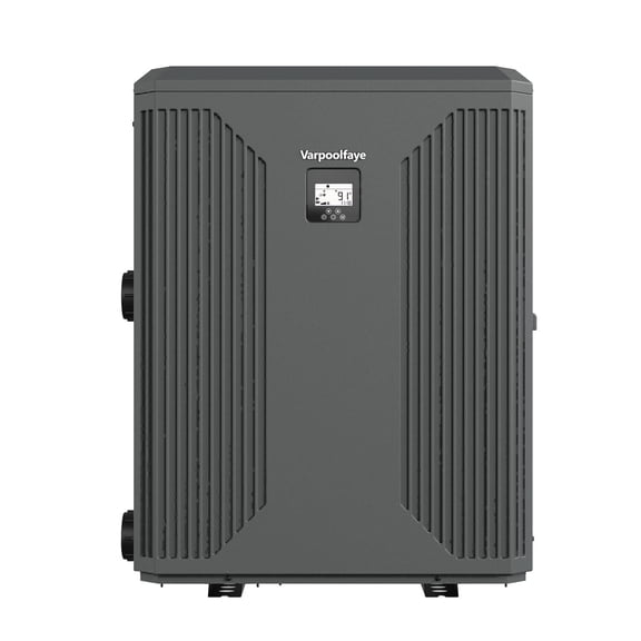 Varpoolfaye Inverter Swimming Pool Heat Pump, 140000 BTU 42,000 Gallons Electric Pool Heater for Above Ground and Inground Pool, WiFi Capable Timer, Heating and Cooling Pool Heater 220V