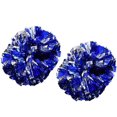 thumbnail image 3 of KAIYANG 1 par de pompones de porristas, pelotas de mano de plástico de alta calidad para ejercicios aeróbicos (rojo) AZUL, 3 of 5