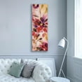 thumbnail image 4 of Epic Graffiti 'Exuberant Florals I' by Silvia Vassileva, Canvas Wall Art, 20"x60", 4 of 9