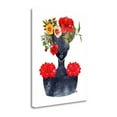 thumbnail image 2 of Tangletown Fine Art 'Flower Crown Silhouette I' Graphic Art Print on Wrapped Canvas, 2 of 2