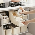 thumbnail image 4 of Mouliraty Wheeled Kitchen Storage Box Cabinet Cookware Storage Rack Seasoning Tank Storage And Organization Cabinet Storage Box, 4 of 4