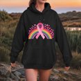 thumbnail image 2 of Towmus Womens Graphic Hoodies Rainbow Printed Hoodie Sweatshirt Casual Plus Size Pullover Long Sleeve Streetwear Drawstring Hoode, 2 of 4