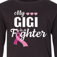 thumbnail image 4 of Inktastic Breast Cancer Awareness My Gigi is a Fighter Long Sleeve Youth T-Shirt, 4 of 5