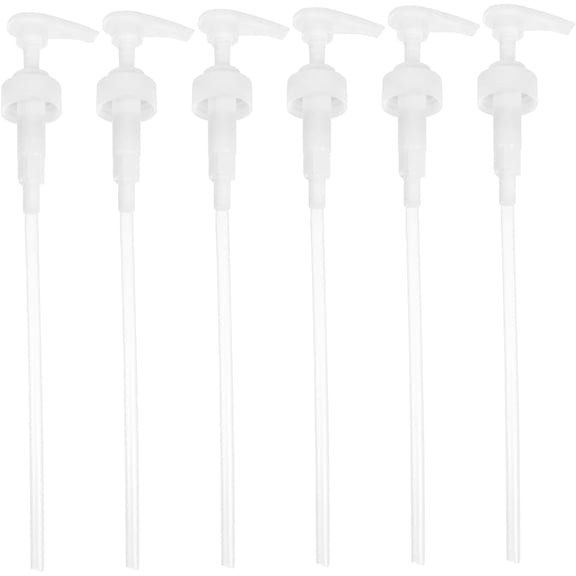 KunMing 6pcs Press-The-Pump Dispenser – Replacement Pumps for Conditioner Bottles, Perfume Sprays, and Lotion Containers (Plastic, White)