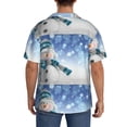 thumbnail image 3 of Kdxio Men'S Hawaiian Shirt For Men Short Sleeve Shirt Christmas Snowman In The Snow Summer Casual Holiday Beach Button Down T-Shirts, 3 of 5
