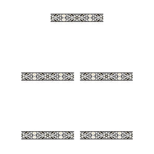 Cateissary Calcomanía para escalera, paisajismo, papel tapiz impermeable, calcomanía para piso, zócalo Type2 NO2