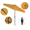 thumbnail image 2 of Havenside Home North Bend 9-foot Auto-tilt Round Sunbrella Patio Umbrella by  Sunflower Yellow, 2 of 5