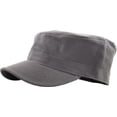 thumbnail image 3 of Cadet Army Military Fitted Botton Cap Basic Everyday Castro Radar Hat, 3 of 6