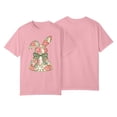 thumbnail image 2 of ZHISHIMINGJUN Women's Clothes Pink Rabbit With A Green Bow Stylish and Versatile Tops for Women Perfect for Office Beach 2026 Spring Fashion Regular Fit Polyester Shirts, 2 of 5