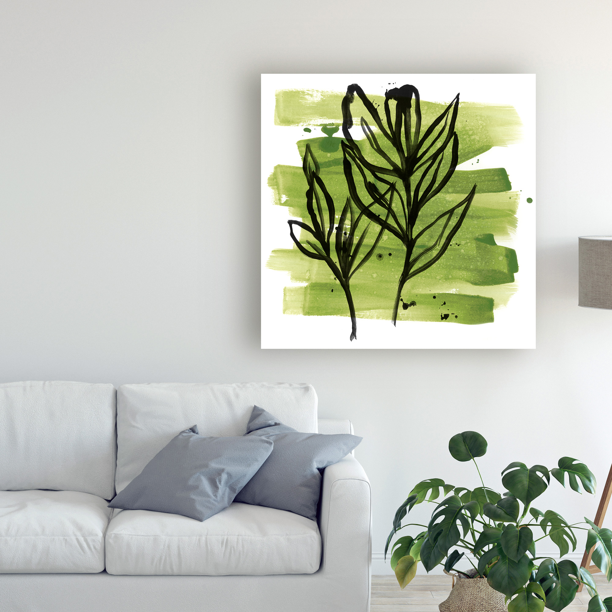 Trademark Fine Art 'Tropical Sumi e VI' Canvas Art by June Erica Vess