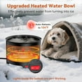 thumbnail image 3 of 5.5L Heated Water Bowl, 1.45Gal Large Heated Dog Bowls for Outside, Outdoor Winter Waterproof Heat Pet Water Bowl with Chew Resistant Power Cord & LED Neon for Dog/Cat/Chicken/Duck/Rabbit, 3 of 9