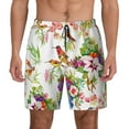 thumbnail image 2 of Picia Birds And Flowers pattern Mens Swim Trunks with Compression Liner Stretch Beach Shorts Quick Dry with Zipper Pockets No-Chafing Board Shorts-X-Large, 2 of 9